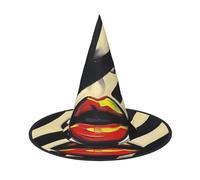 Monochrome artwork Halloween Witches Hats Witch Headbands Wizard Hat Costume Accessories Cosplay for Party Masquerade Foldable 3 PCS