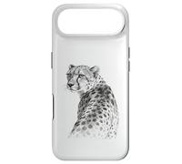 Monochrome Cheetah Wildlife Art Illustration Case for iPhone Air