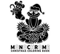 Monochrome Christmas Coloring Book: 45 Festive Designs for Relaxing One-Pen Creativity: Single-Sided Pages | Stress-Relief Holiday Art for Adults & ... for Gel Pens, Markers & One-Color Creativity