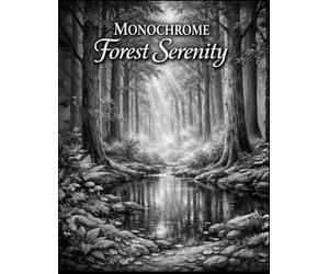 Monochrome Forest Serenity: A Relaxing Black and White Nature Coloring Book with Peaceful Woodland Scenes for Stress Relief and Mindful Creativity (The Monochrome Garden Coloring Series)