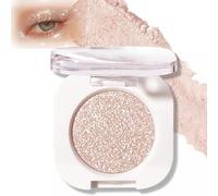 Monochrome Glitter Eyeshadow, Glow Shimmer Pressed Fine Powder Eyeshadow Palette, Shiny Shadow High Pigment Long-lasting For Women Makeup Day & Night, Ultra-fine Powder Multiuse Blendable Formula(#11)