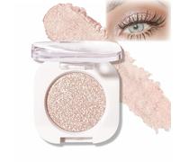 Monochrome Glitter Eyeshadow,Single Shimmer Fine Powder Palette Eyeshadow Make Up,Pressed Fine Powder Shiny Shadow High Pigment Long-lasting Single Black Eye Shadows For Women Makeup Day & Night (#11)