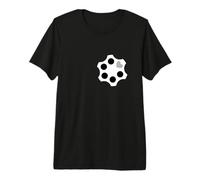 Monochrome Grey Color Loaded Heart Monochrome Graphic Premium T-Shirt