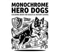 Monochrome Hero Dogs: A Premium Coloring Book with +30High-Contrast Visuals