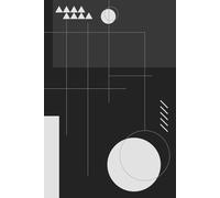 Monochrome Lines & Shapes Notebook: A Minimalist Black and White Geometric Journal for Creative Writing or Note-Taking