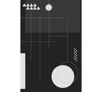 Monochrome Lines & Shapes Notebook: A Minimalist Black and White Geometric Journal for Creative Writing or Note-Taking