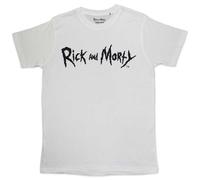 Monochrome Logo T-Shirt Rick & Morty White XXL