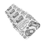 Monochrome Sketch Style Gaming Car Air Fresheners Cards 4 Pcs Hanging Fragrance Scented Cards Long-Lasting Car Aromatherapy Tablets for Wardrobe Bathroom Car Interior Mirror Pendant Gifts