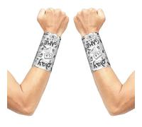 Monochrome Sketch Style Gaming Print Carpal Tunnel Wrist Support Comfortable Wrist Guard Sweat Band