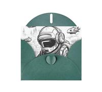 Monochrome Sketch Style Gaming Print Greeting card Blank card with envelope,Unique Designs for Festivals Invitations