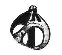 Monochrome Sketch Style Gaming Print Pet Leash Vest,For Small Dogs,Adjustable And Comfortable Cat Puppy Essentials