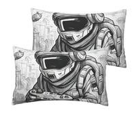 Monochrome Sketch Style Gaming Print Pillow Covers Bedroom Living Room Soft Breathable Versatile Home Decor Gift