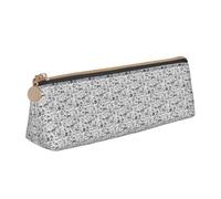 Monochrome Sketch Style Gaming Print Triangular Pencil Case Cosmetic Pouch Stationery Organizer Travel Versatile Everyday