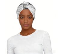 Monochrome Sketch Style Gaming Print Universal Comfort Elastic Lady Headscarf Hat Stylish Work Travel Accessory Gift