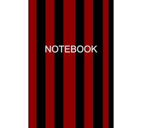 "Monochrome Stripes - Minimalist Black and White Lined Notebook": A sleek lined journal with modern black and white striped design - perfect for daily notes, journaling, and creativity.