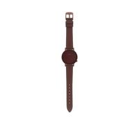 KOMONO Harlow Monochrome Burgundy Women's Japanese Quartz Analogue Watch with Leather Strap