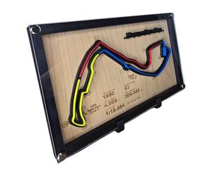 Monoco France F1 Race Track Circuit Layout Display.