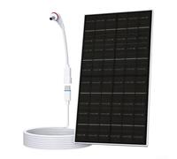 Monocrystalline Panel 7w Panel Ring Alarm | Ip65 Hydrophobic with 360° Bracket 2.2m Cable Continuous Supply Security Cameras White