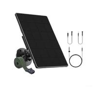 Monocrystalline Panel Outdoor Security Cameras, 6000mAh | Pack with IP65 Waterproof, 6V/9V/12V DC Output, Clamp & Ring Hunting