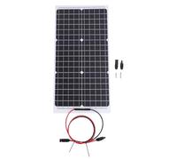 Monocrystalline Silicon Solar Panel 30W 18V High Efficiency Semi Flexible Solar Charging Panel for Home Outdoor Use Lightweight Durable Energy Solution