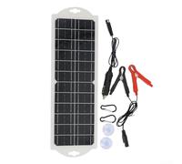 Monocrystalline Silicon Solar Panel Charger 10W 12V, Efficient Alternative Energy Supply for Automobiles, Ships, RVs, Compact & Lightweight
