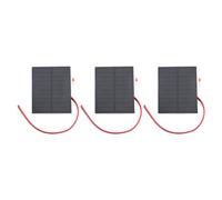 Monocrystalline Solar Cell Kit, 2W Small Solar Panel with Cable for DIY Science Project, LED Light and Phone Charger, Lightweight Portable Micro Solar Panel for Outdoor