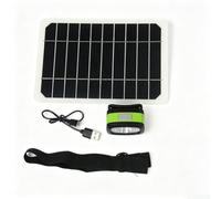 Monocrystalline Solar Head Torch 5W Hand Wave Sensor