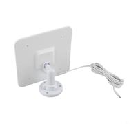 Monocrystalline Solar Panel Charger 5W for Ring Video Doorbell 4/3/2 with 360° Rotatable Wall Mount Bracket IP65 Waterproof 9.8ft Cable USB-C Adapter(White)