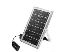 Monocrystalline Solar Panel Generator 5V 8W with 4 USB Ports and Long Cable for Outdoor Device Charging and Power Backup