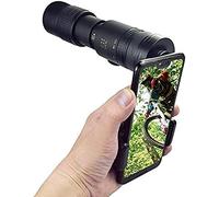 Monocular 10-300X40mm Telephoto Zoom Monocular Telescope, Waterproof Fogproof Night Vision Monocular with Smartphone Holder for Bird Watching