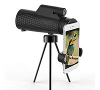 Monocular 12X42 High Power HD Monocular Scope Waterproof Monoculars + Phone Clip Tripod for Cell Phone for Birdwatching Traveling Hunting -