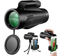 Monocular, 12X50 High Power HD Monocular With Phone Holder Tripod - Waterproof Durable And Clear FMC Prism For Bird Watching Camping Hiking Match
