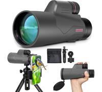 Monocular 15 x 56 Telescope for Bird Watching Hiking Camping Wildlife Watching Adjustable Eyecup (15 x 56)