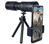 Monocular 1Set Outdoor Portable HD High-Power Telescope,10-300X40mm Telephoto Zoom Monocular Telescope Withtripod And Clip for Most Smartphone