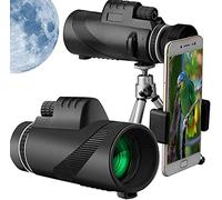 Monocular 40x60 2021 Upgrade for Mobile Phone High Power HD Monocular with Phone Holder and Tripod BAK4 Prism Lens Design