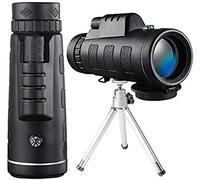 Monocular,40X60 High Power Monocular with Smartphone Holder Tripod - Waterproof Monocular for Bird Watching,Camping,Hiking