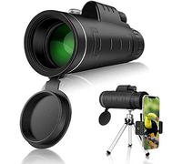 Monocular 40x60 High Power Monocular Zoom Monocular IPX5 Waterproof with BAK4 Prism Phone Scope for Adult Bird Watching, Outdoor Huntin Monocular