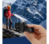 Monocular Compact Mini Telescope, Portable Handheld Mini Monocular for Adults, Tech Gadgets Perfect for Bird Watching, Fishing, Travel and Scenery, 10x20mm（Black）
