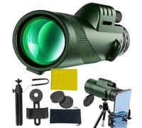 Monocular for Hunting, Adult Monoculars High Powered - Hand held telescope with 80x magnification - Portable Accessories for Mountain Climbing Camping Outdoor Adventure