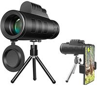 Monocular, Monocular, 40x60 High Power Monocular for Adults, Waterproof Monocular Scope with Smartphone Adapter & Tripod for Hunting Hiking Camping Bird Watching