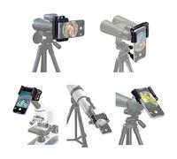 Monocular Phone Adapter, One Piece Universal Smartphone Binocular Photo Adapter for Android for IPhone, Cell Phone Mount Mobile Phone Holder Clip for Telescope Eyepiece