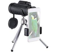 Monocular Telescope, 10x42 Monocular Telescope, HD High Power BAK4 Prism Lens Monocular Scope with Phone Adapter and Tripod Life Waterproof Monocular for Adult Bird Watching Outdoor