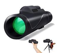 Monocular Telescope, 12 × 50 High-Definition Adult Portable Monocular BAK4 Prism Waterproof Anti-Fog Compact Monocular with Tripod Phone Holder for seeing Concert Travel