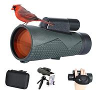 Monocular Telescope 12 x 56 ED Monocular Night Vision, IPX7 Nitrogen Filled and Waterproof with BAK4 Prism & SMC Extra Wide Film with Adapter and Tripod for Climbing/Ball Games/Wildlife Watching
