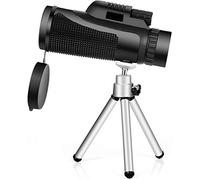 Monocular Telescope, 12x42 Monocular Telescope, High Power Life Waterproof BAK4 Prism Lens Monocular Compact with Smartphone Adapter and Tripod Monocular for Adult Bird Watching Outdoor