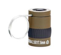 Monocular Telescope 2.5 Ratio Scope Waterproof Telescope Observation Stamp Coin Miniature Finger Buckle Telescope