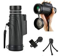 Monocular Telescope 40x60 Handy Zoom with Smartphone Holder Tripod High Performance Adult Monocular for Bird Watching