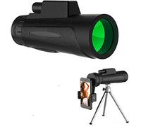 Monocular Telescope, 40X60 HD Monocular Binoculars with Smartphone Holder & Tripod Prism for Bird Watching, Surveillance, Hiking