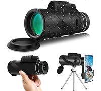 Monocular Telescope, 40X60 High Power HD Monocular Telescope Adults With Smartphone Holder & Tripod Waterproof Monocular With For Bird Watching Camping Hiking Concert Ball Game