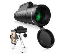 Monocular Telescope, 40x60 High Power Monoculars for Smartphone, HD Waterproof Monocular Telescope with Compass, Smartphone Holder, Tripod, FMC Coating, BAK4 Prism Monocular Scope